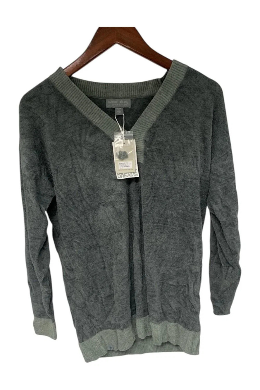 Barefoot Dreams Women's CozyChic Ultra Lite V-Neck Tunic JnprGreenMlt - Petite